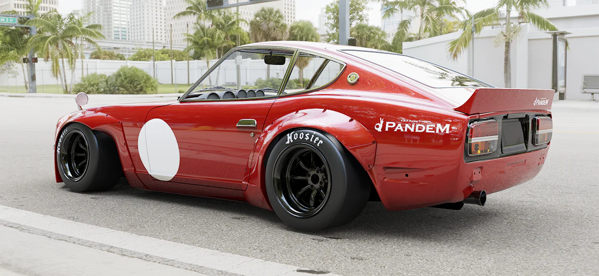 Pandem | V1.0 Nissan 240Z S30 + Duck Wing with [FRP] / [CFRP] [Options] | 1970 - 1973 - Image 4