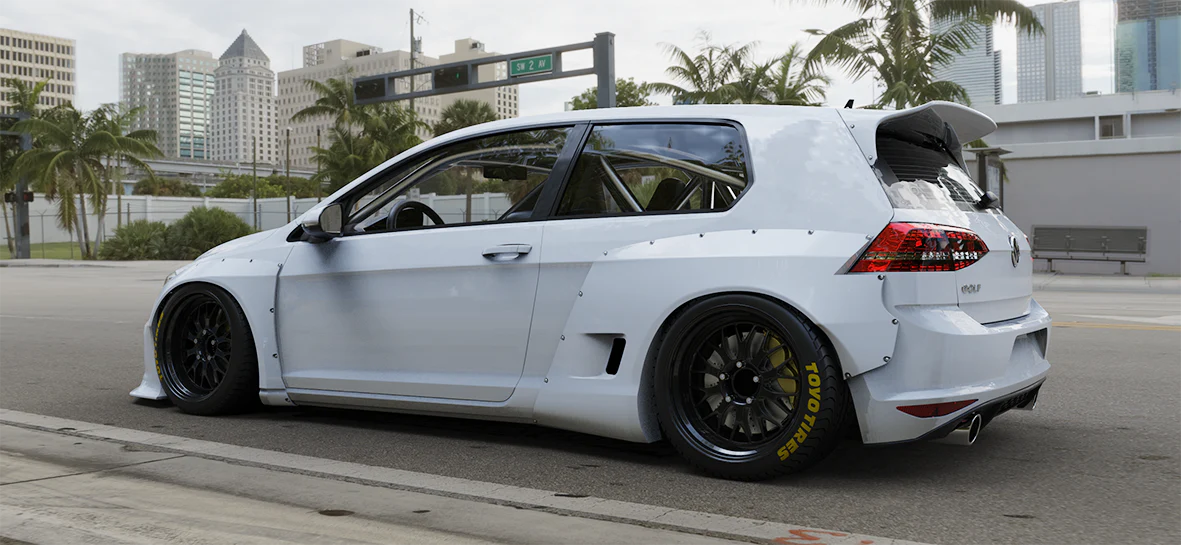 Pandem Racing | V1.0 Volkswagen Golf MK7 GTI + Roof Wing | 2015 - 2021 - Image 3