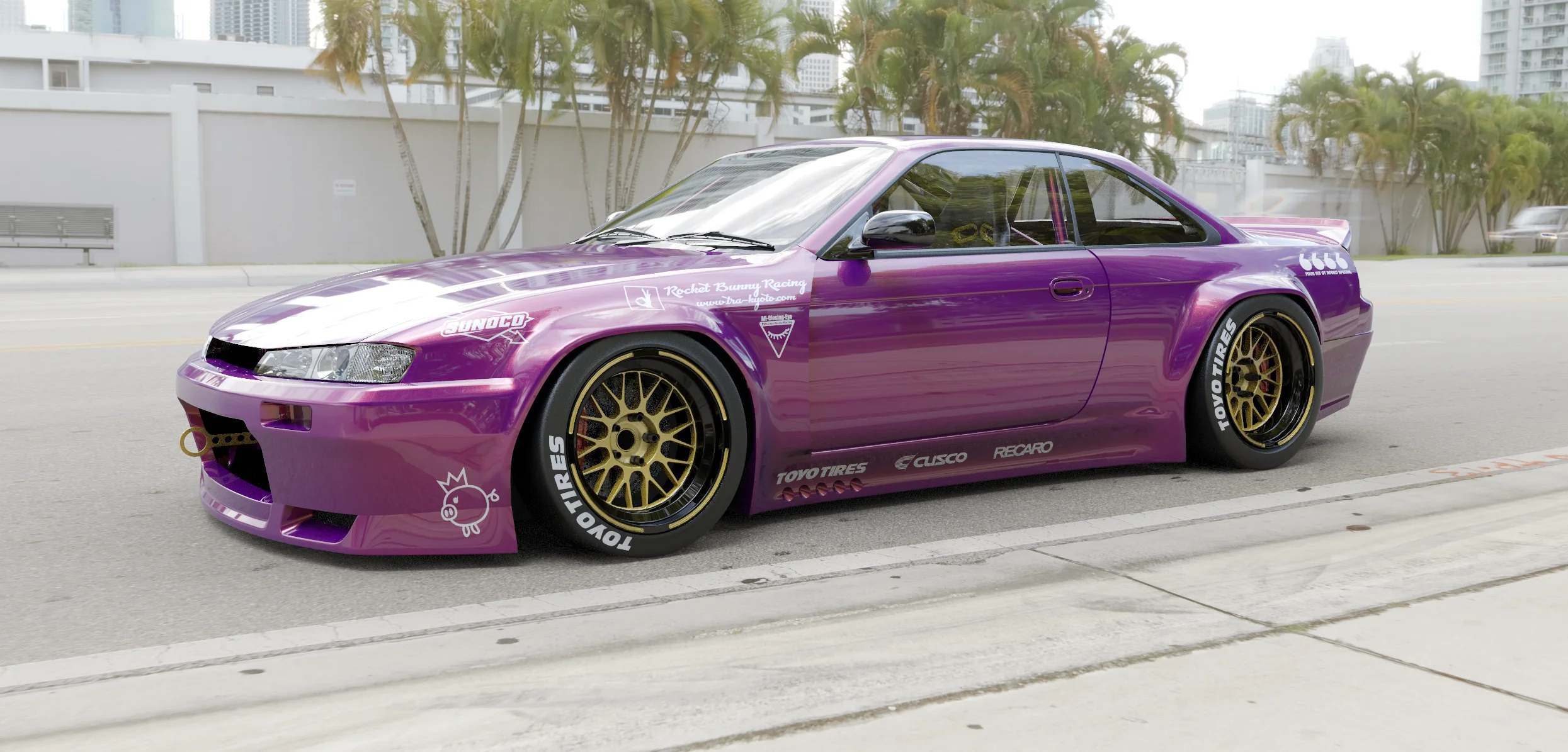 PANDEM x 6666 FOUR SIX GT RODEO SPECIAL | V3.0 Nissan Silvia [S14] + Duck Wing | 1994 - 1996