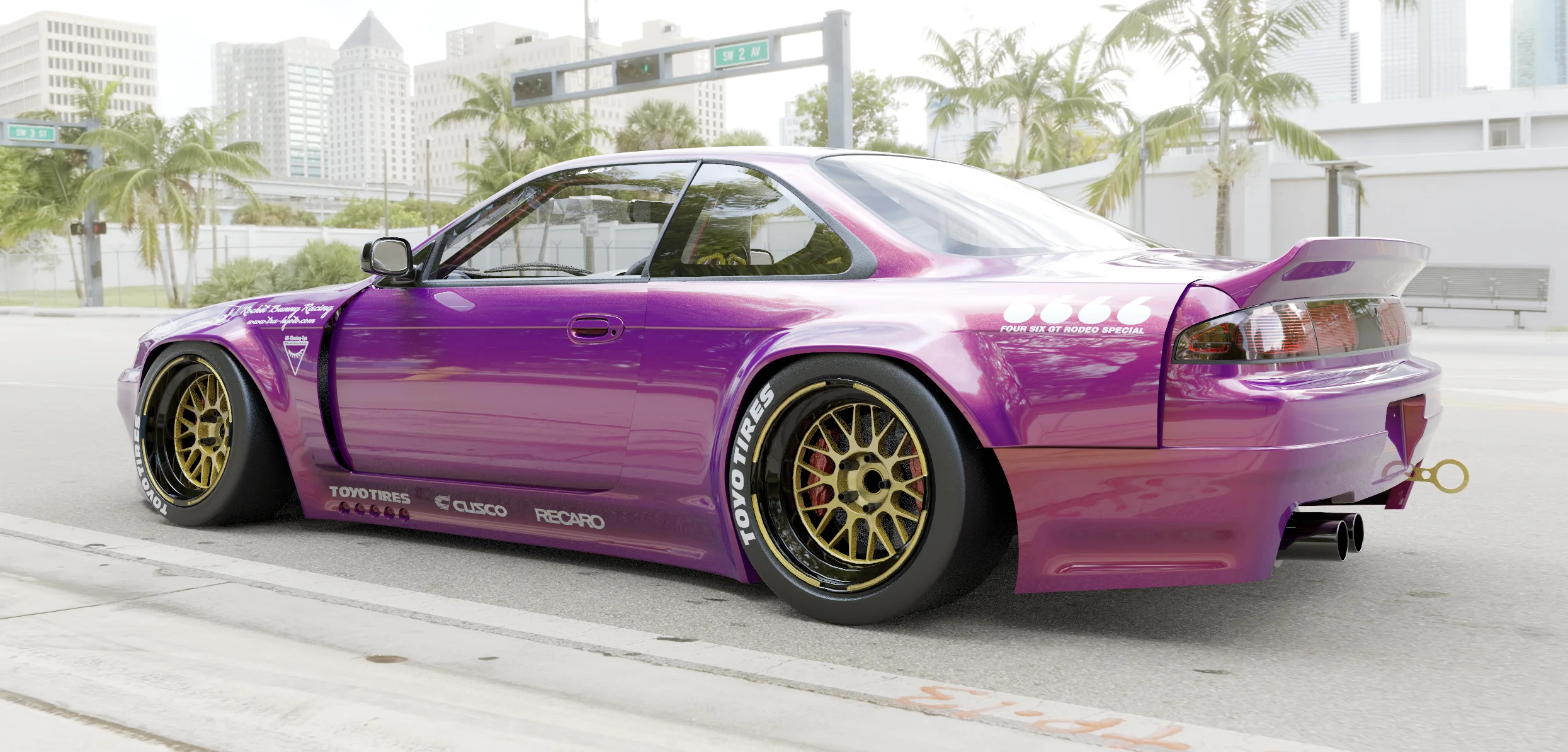 PANDEM x 6666 FOUR SIX GT RODEO SPECIAL | V3.0 Nissan Silvia [S14] + Duck Wing | 1994 - 1996 - Image 2