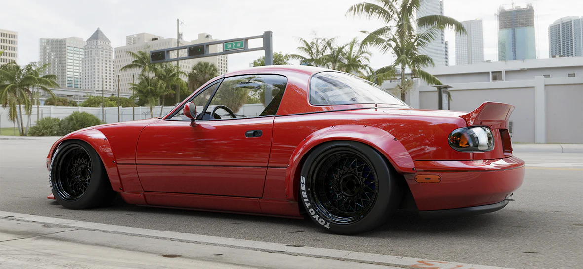 Rocket Bunny Racing | V1.0 Mazda NA MX-5 Miata + Duck Wing [Options] | 1989 - 1997 - Image 3