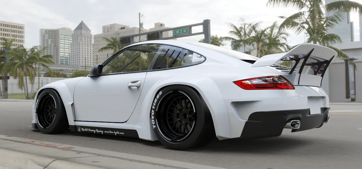 Rocket Bunny Racing | V1.0 Porsche 997 [Non Turbo] + GT Wing | 2004 - 2013 - Image 3