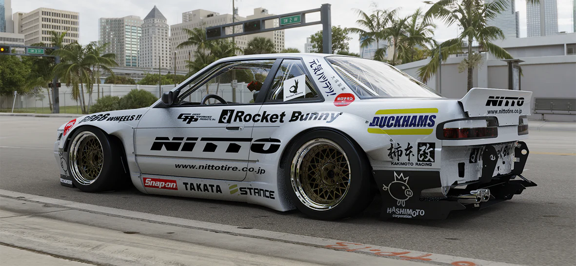 Rocket Bunny Racing | V2.0 Nissan Silvia [S13] + Duck Wing | 1989-1993 - Image 4